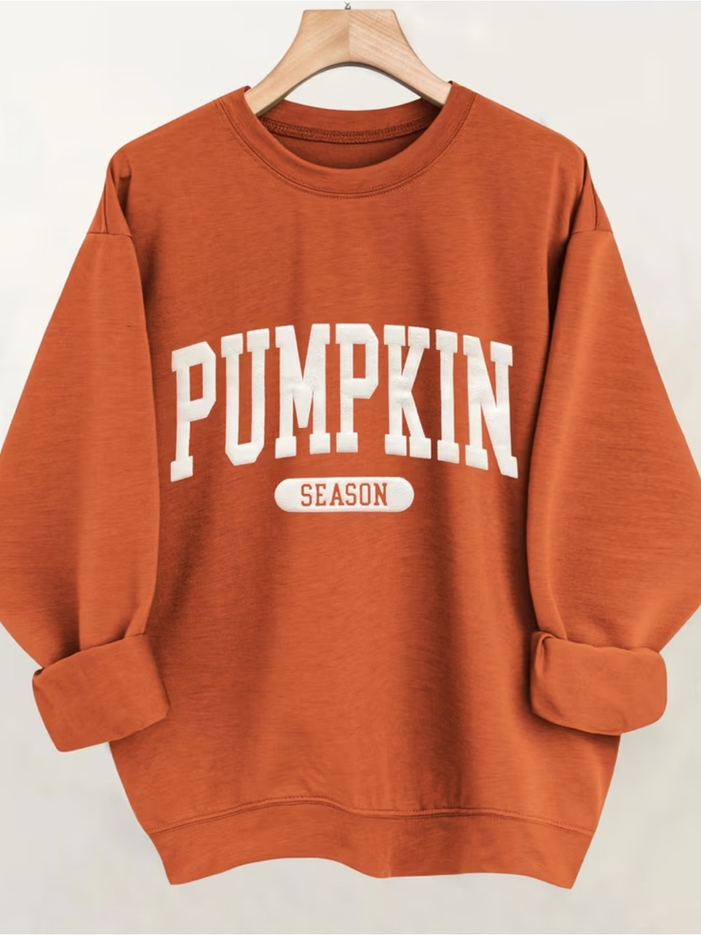 Pumpkin Season Cozy Oversized Fall Pullover Sweatshirt